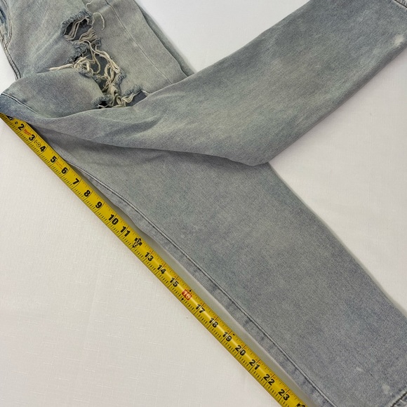 AMERICAN EAGLE OUTFITTERS Mom Jeans Distressed blue jeans 4 regular denim - Picture 6 of 9